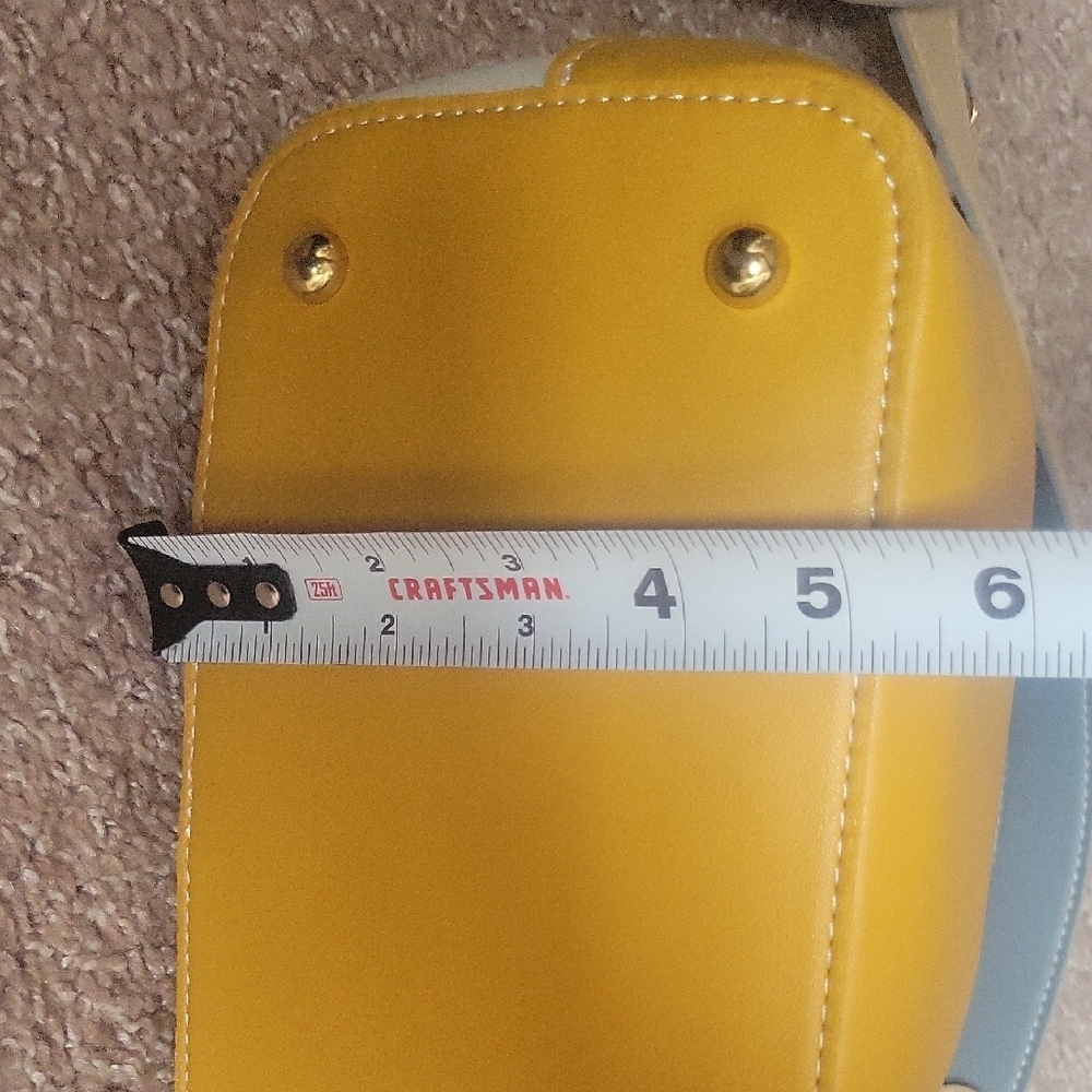 Yellow and White Women Bag - Picture 10 of 14